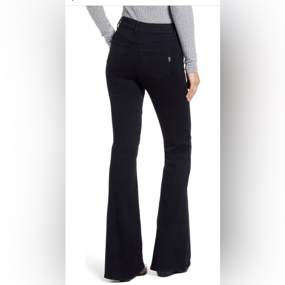 NWOT Nordstroms 1822 Black Flare Denim Jeans size 30